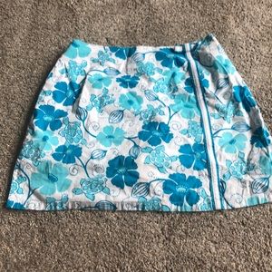 Women’s size 0 Lilly Pulitzer turtle cotton skort